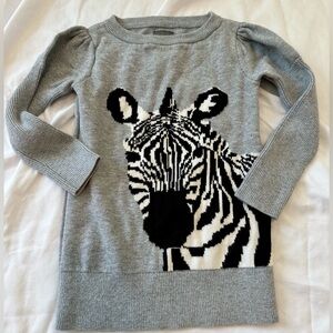 GAP zebra long tunic sweater